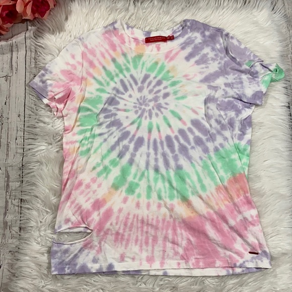 N:Philanthropy Jimmy Tie Dye Distressed Tee sz S - Picture 2 of 13